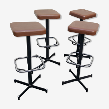 4 bar stools, 50s