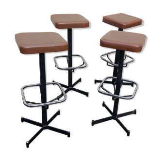 4 bar stools, 50s