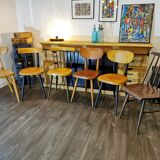 Series of 6 chairs bistro Baumann and Luterma