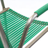 Set of 2 kids chair with scoubidou grid France 60s