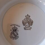 Pair of KG Lunéville "Vittefleur" pedestal dishes, early 20th century