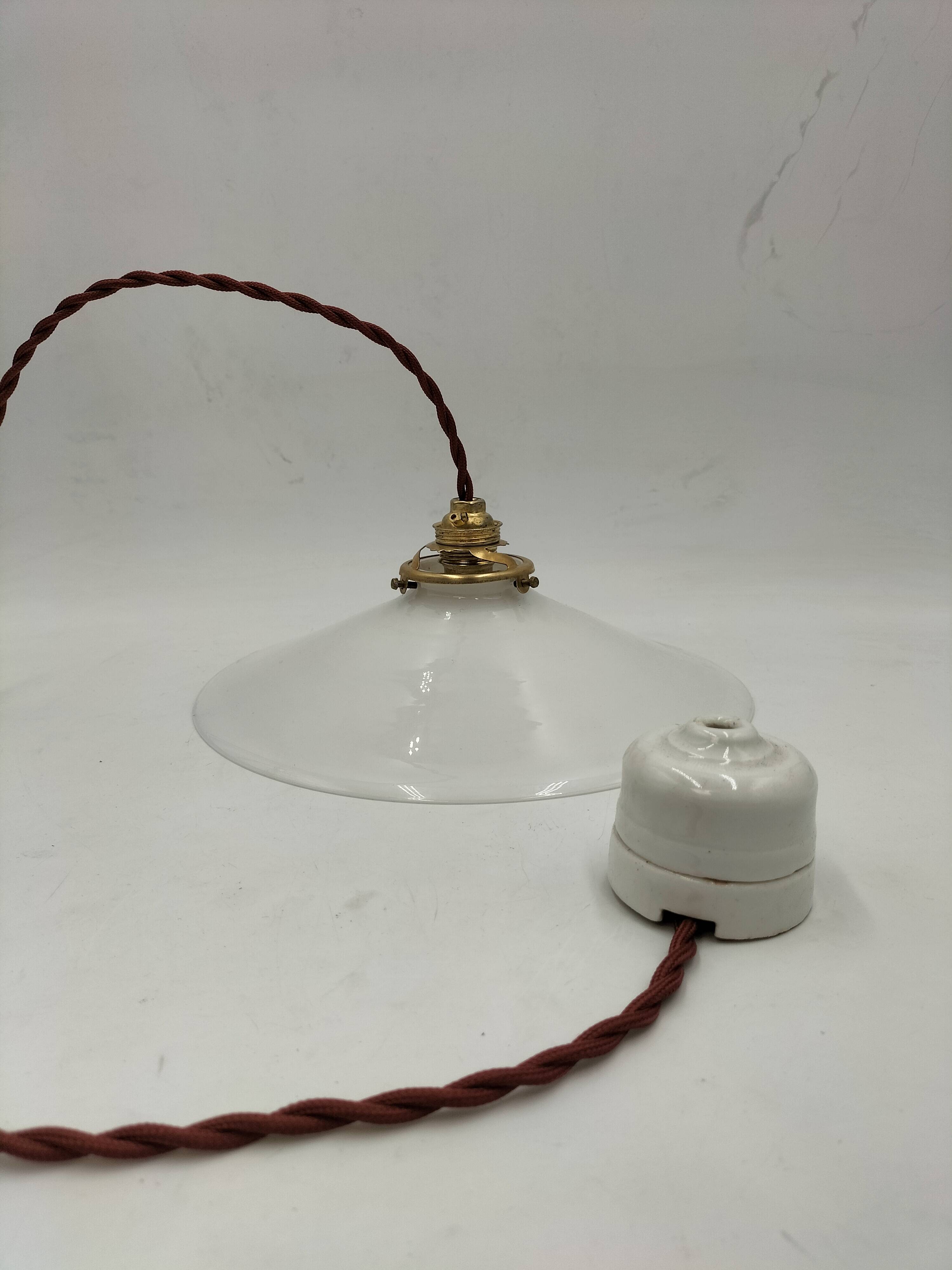 Opaline pendant light