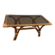 Table basse bambou et rotin