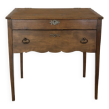 Vintage solid pine desk / writing desk
