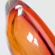 Murano glass catchall in Sommerso style, Orange Rose.
