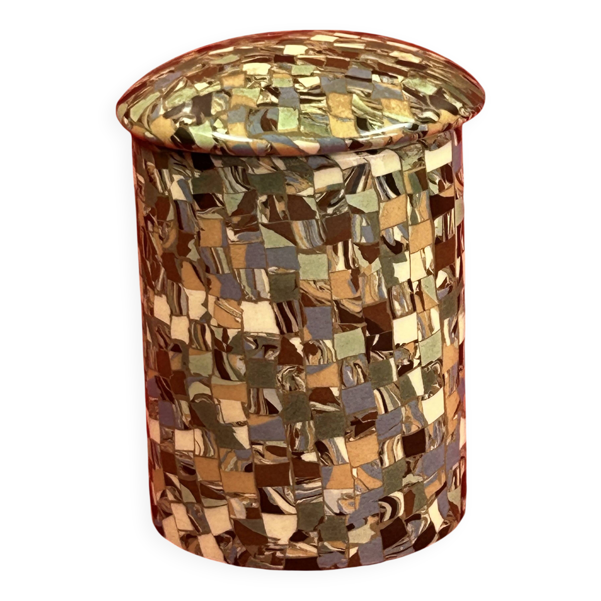 GERBINO Jean, Vallauris Rare Pot à Tabac 11 cm