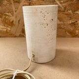 Antique vintage polished stone cylinder lamp