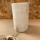 Antique vintage polished stone cylinder lamp