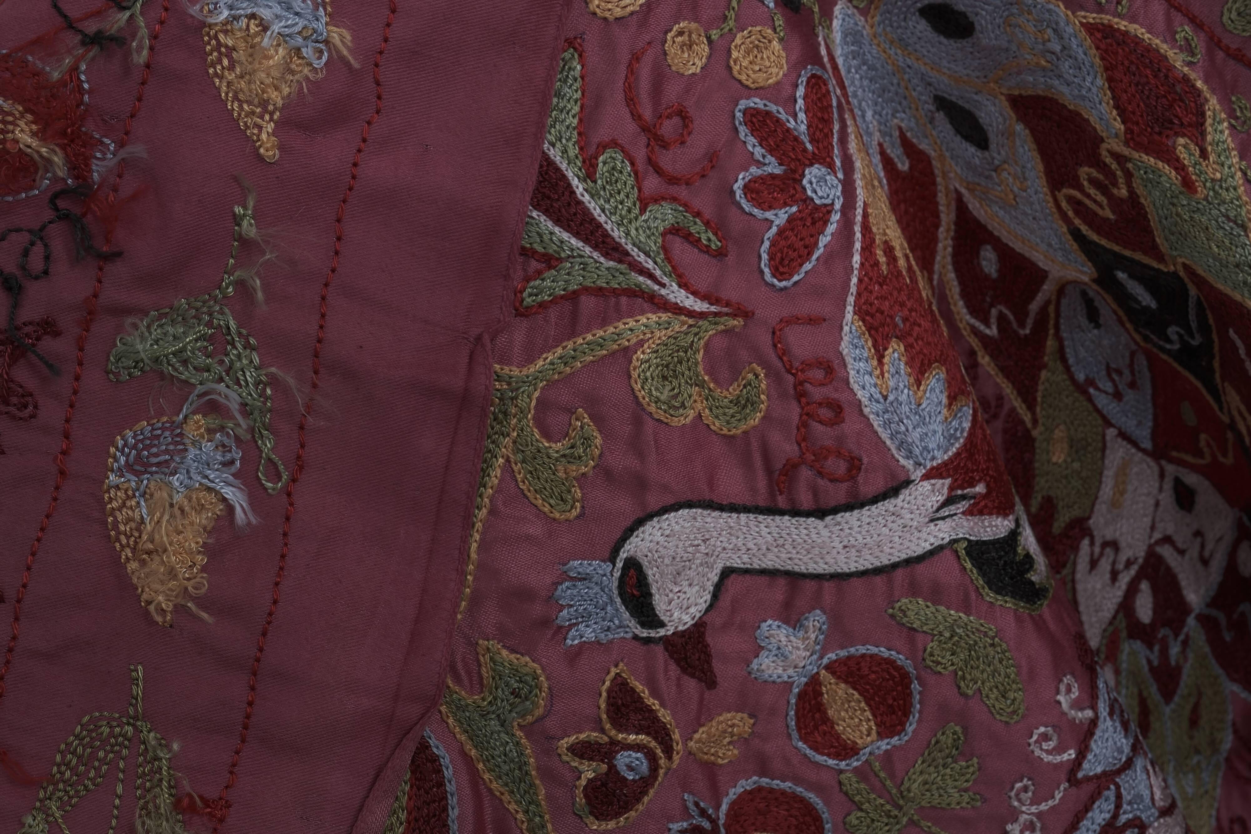 Hand knotted rug, vintage Turkish rug 53x186 cm