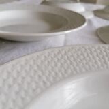 Set of 8 hollow earthenware plates Digoin Sarreguemines