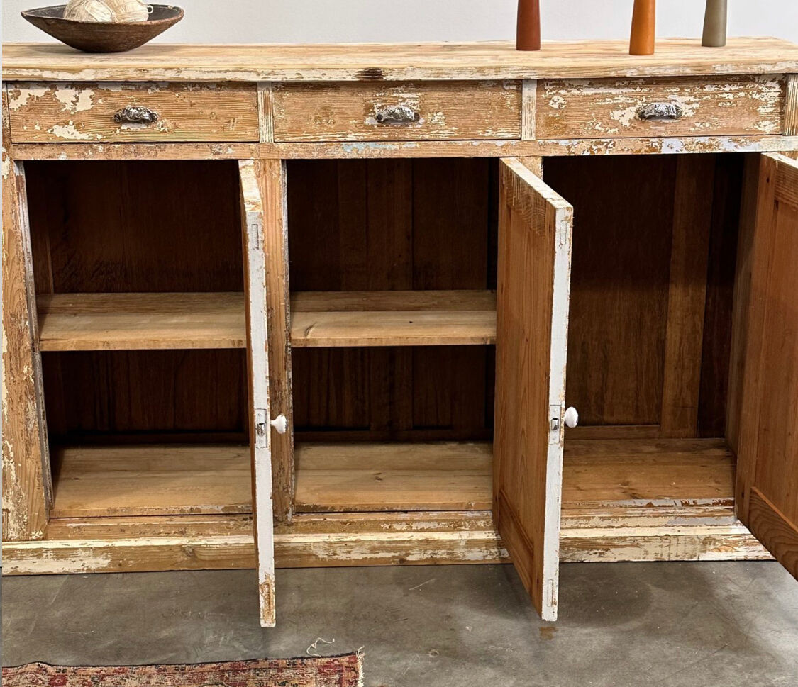 Painted store cabinet