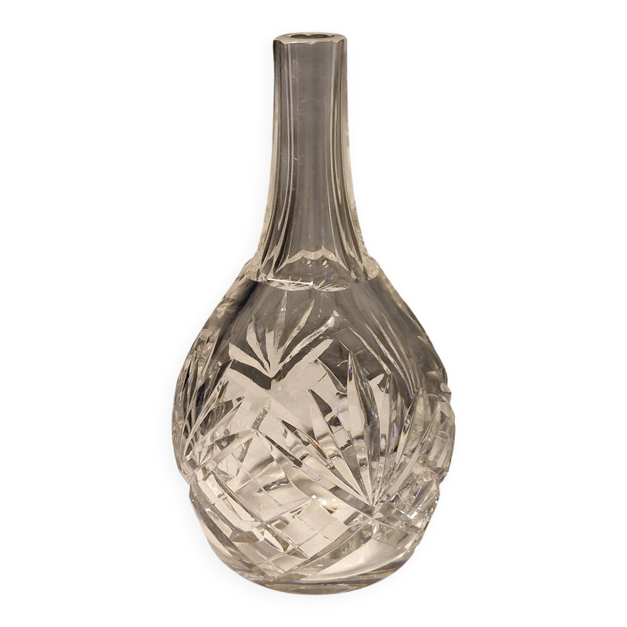 Saint Louis - Stamped soliflore vase - cut crystal - Height 22 cm