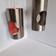 Set of 2 Cylindrical Pendant Lights from the 70s