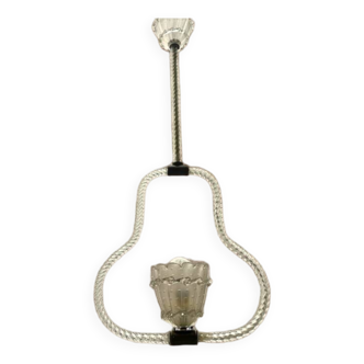 Suspension en verre de Murano Barovier des années 1950