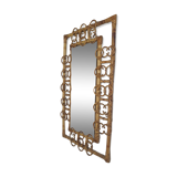 Rattan mirror 60s
