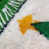 Handmade pure natural wool rug, size 100 x 200 cm