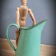 Green enamelled broc