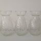 Lot de 3 vases à bulbes de jacinthe