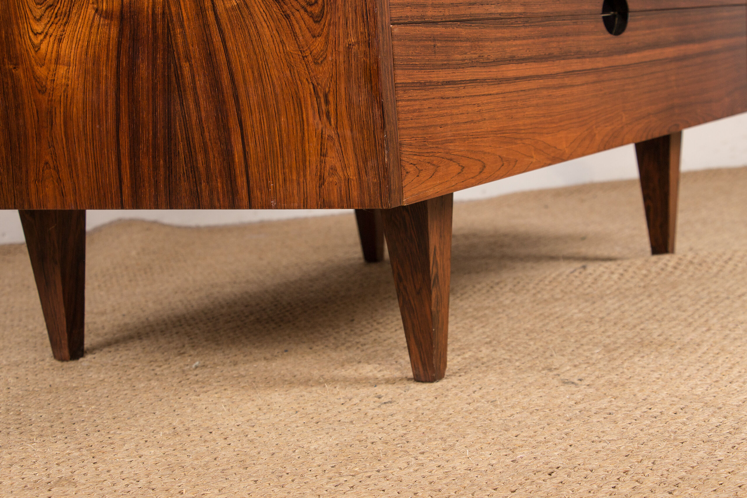 Rosewood chest of drawers design Paul Geoffroy edited by Roche Bobois