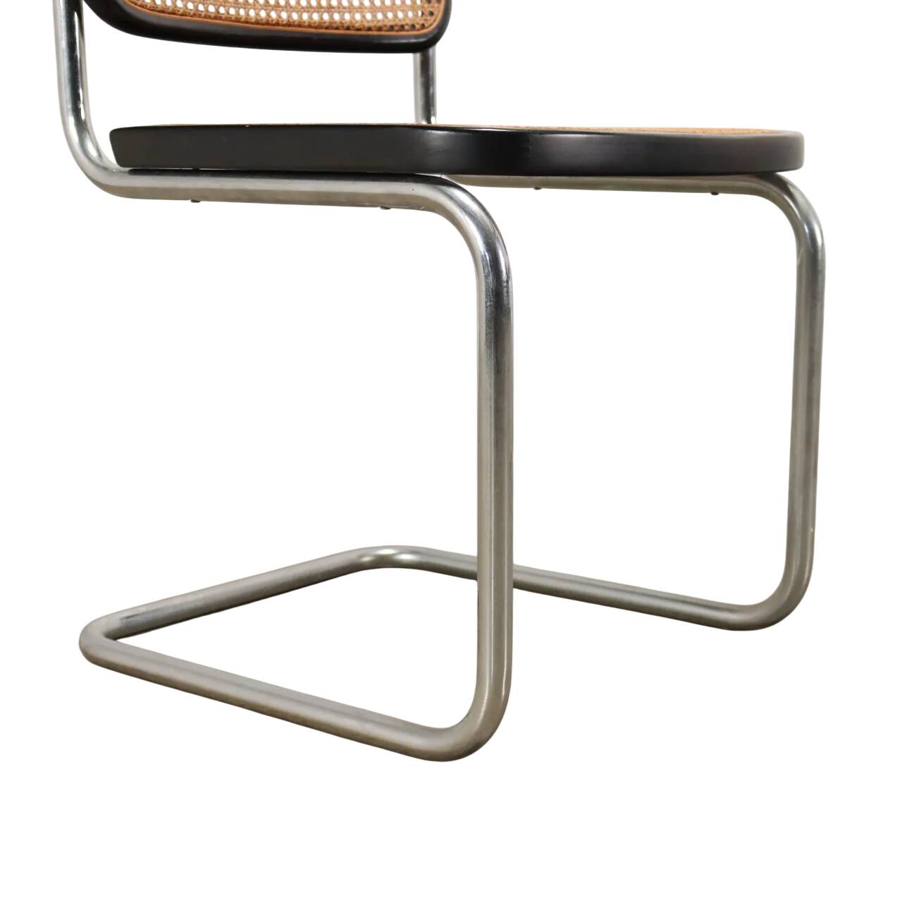 Cesca B32 black chair in the style of Marcel Breuer
