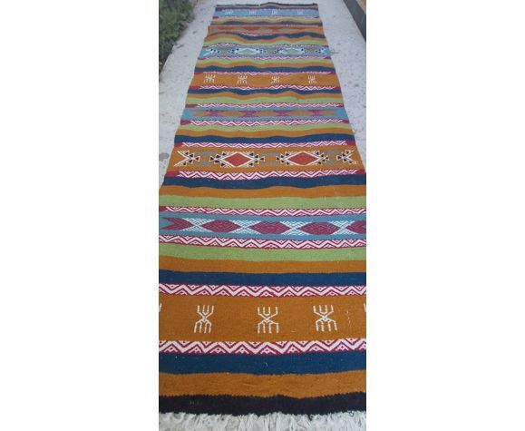 Handmade Berber handmade kilim corridor carpet 200x60cm