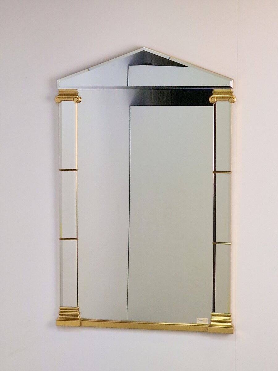 Hollywood Regency Gilded Mirror from Deknudt, Belgium, 1970