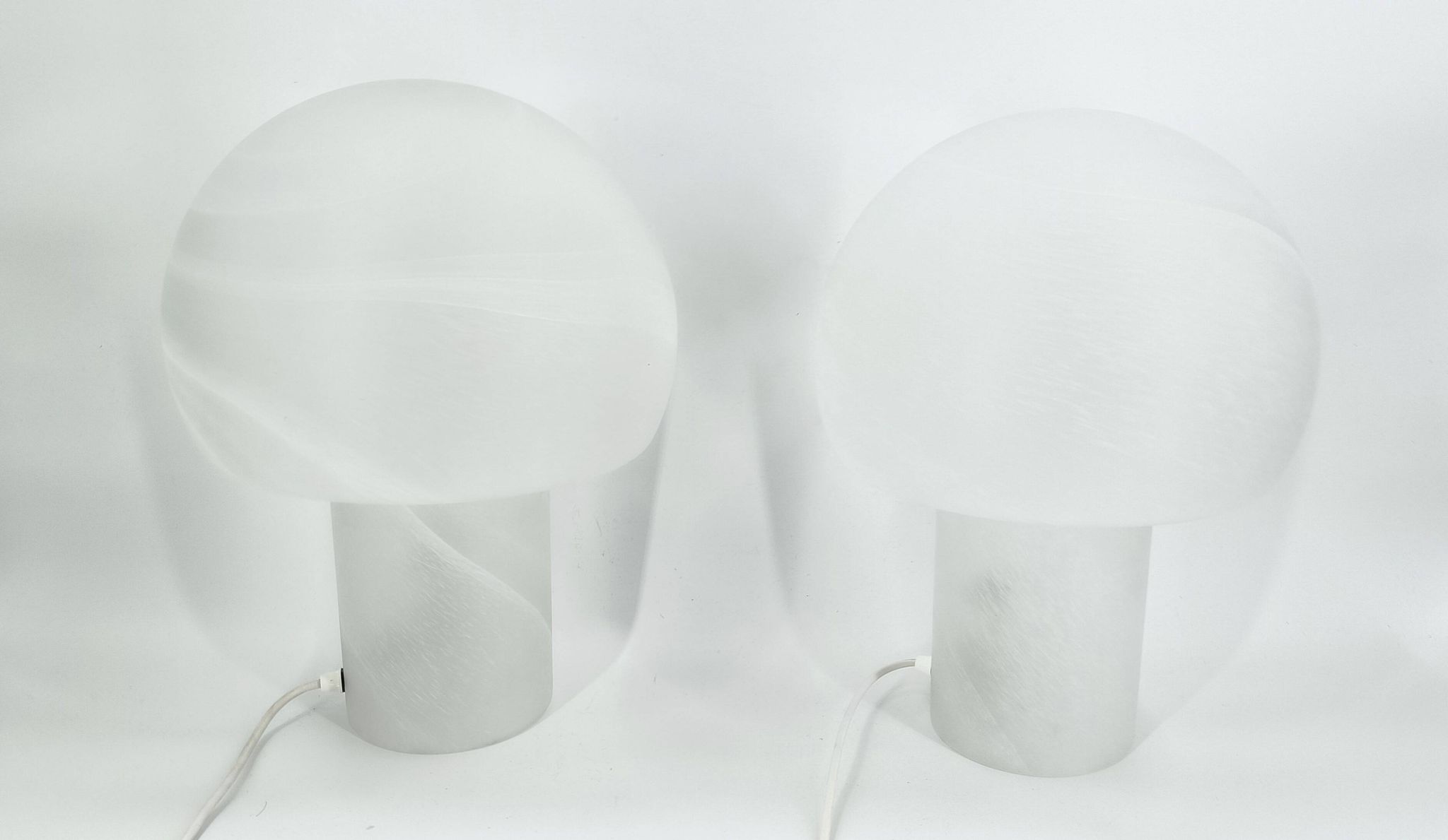 Paire de lampes de table champignons par Peil & Putzler, années 1970