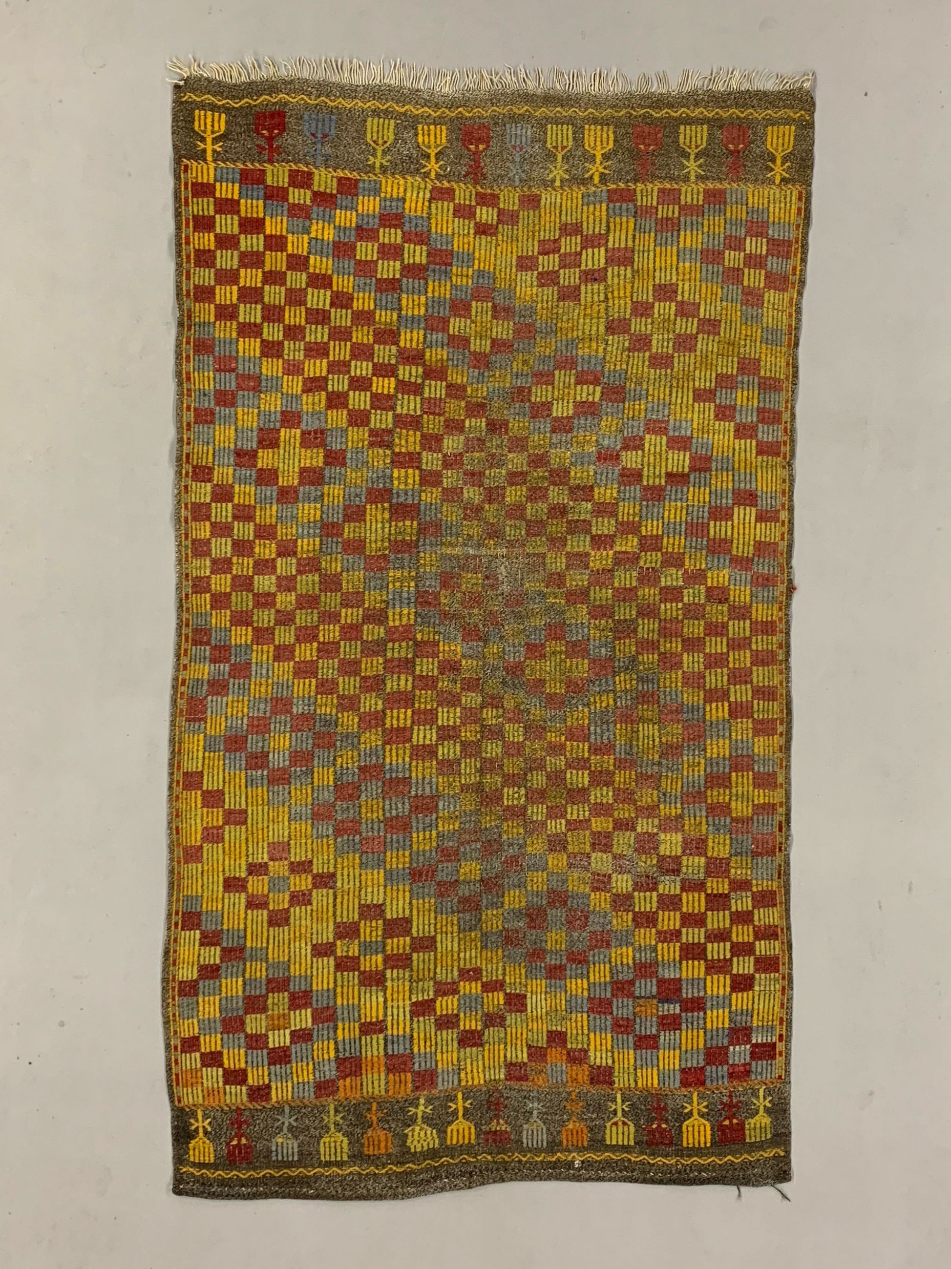 Large Vintage Turkish Kilim Rug 300x170 cm Wool Jajim Kelim