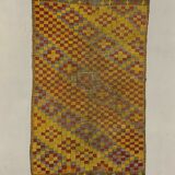 Large Vintage Turkish Kilim Rug 300x170 cm Wool Jajim Kelim