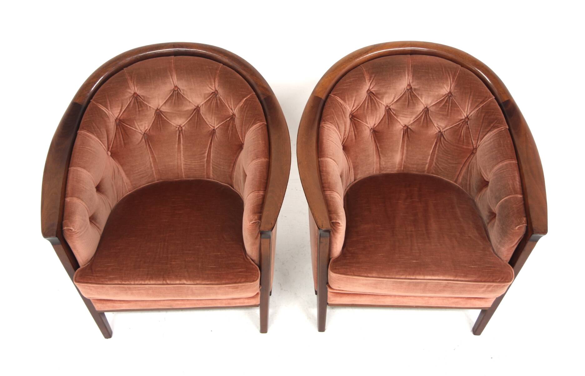 Set of 2 "Fabiola" velvet armchairs, Bröderna Andersson, Sweden, 1960