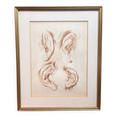 Ancien Estampe Gravure XIXème Etude Oreille D'Après Janinet Le clerc