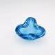Murano Glass Pocket Vase Flavio Poli Sommerso Blue Aquamarine
