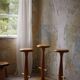 Set of 3 oak bar stools, mid-century Danish modern, Rainer Daumiller, 1960s.