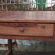 Oak farmhouse table, six drawers