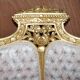 Louis XVI Napoléon III Bergère Canapé in gilded wood