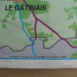 School map Ile de France vintage MDI