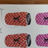 Lithograph silkscreen street art death nyc pop art louis vuitton