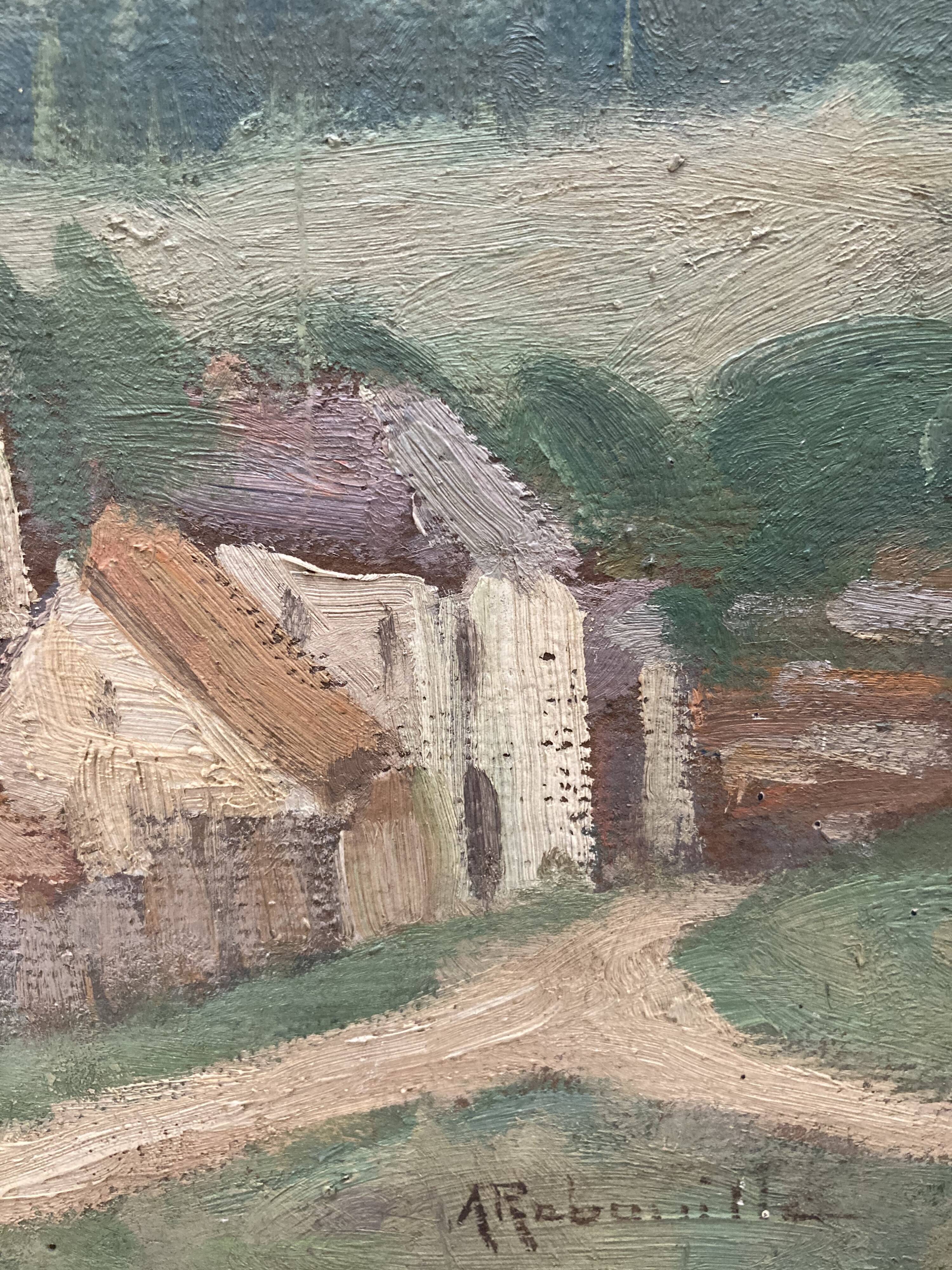 Signed landscape painting