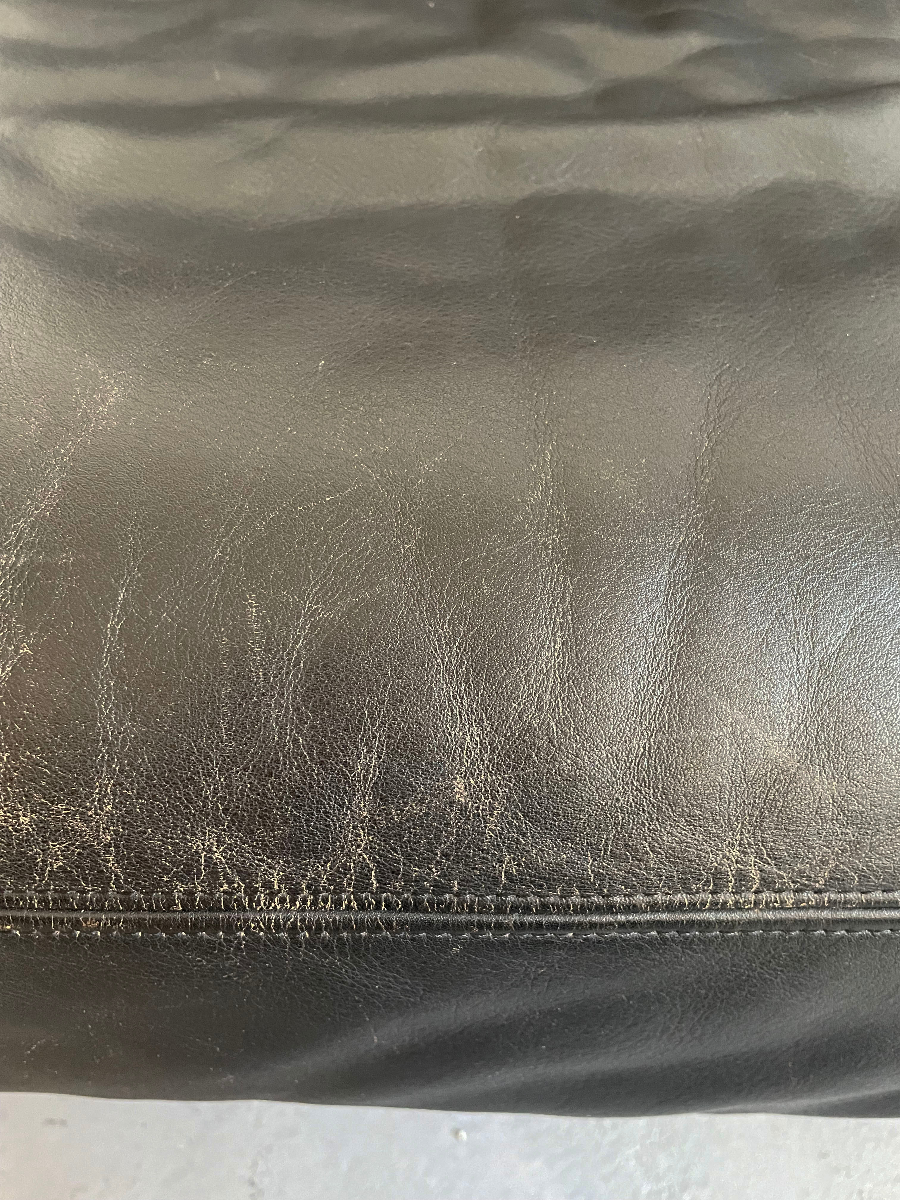 De sede 'ds-77' sofa bed in black leather, 1-seater module