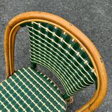 Set of 3 woven rattan bistro chairs Drucker SA