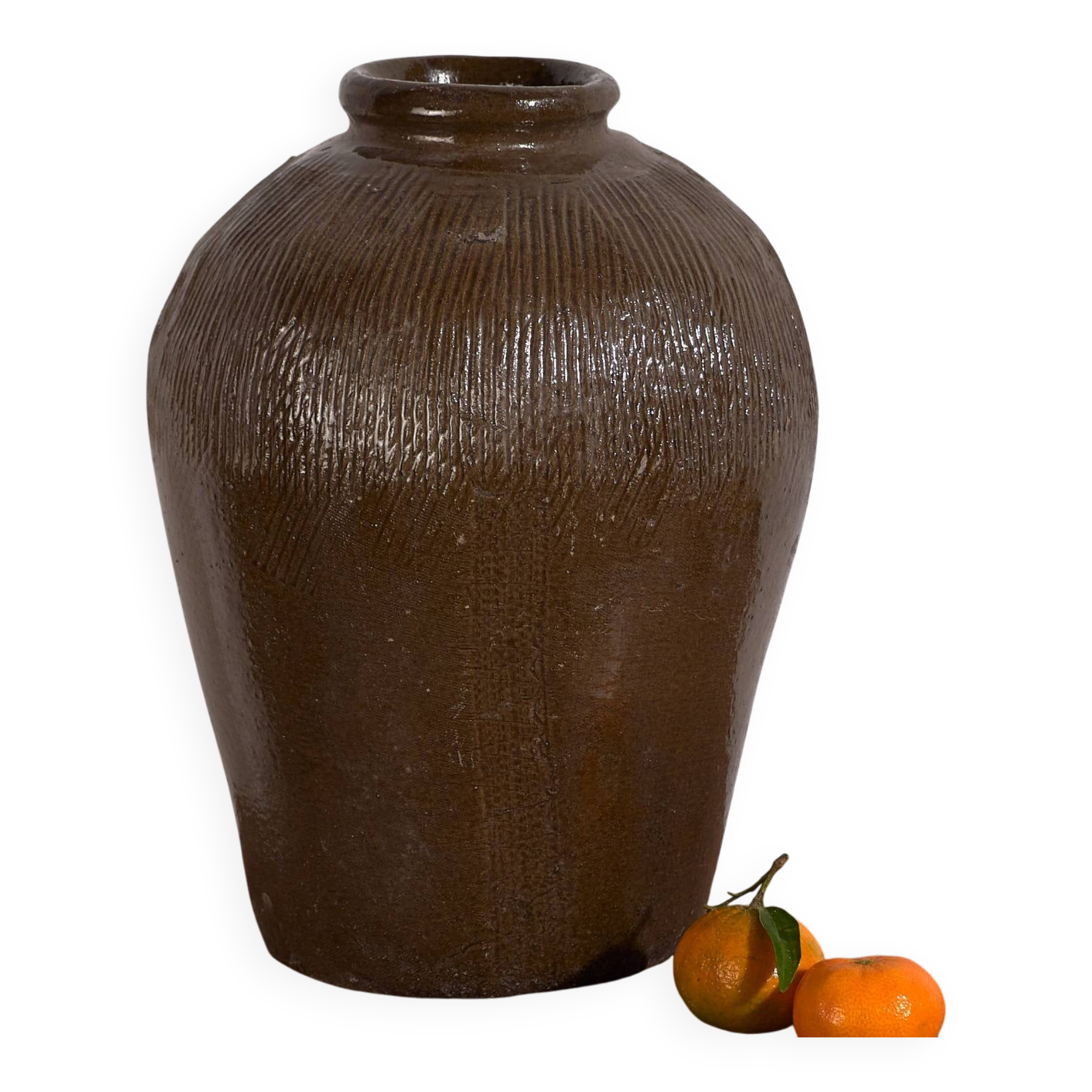 Antique Chinese glazed ceramic vase (c.1900)