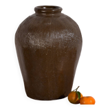 Ancien vase chinois en céramique émaillée (c.1900)