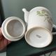 Old coffee pot / jug in Limoges porcelain – Rose decoration and