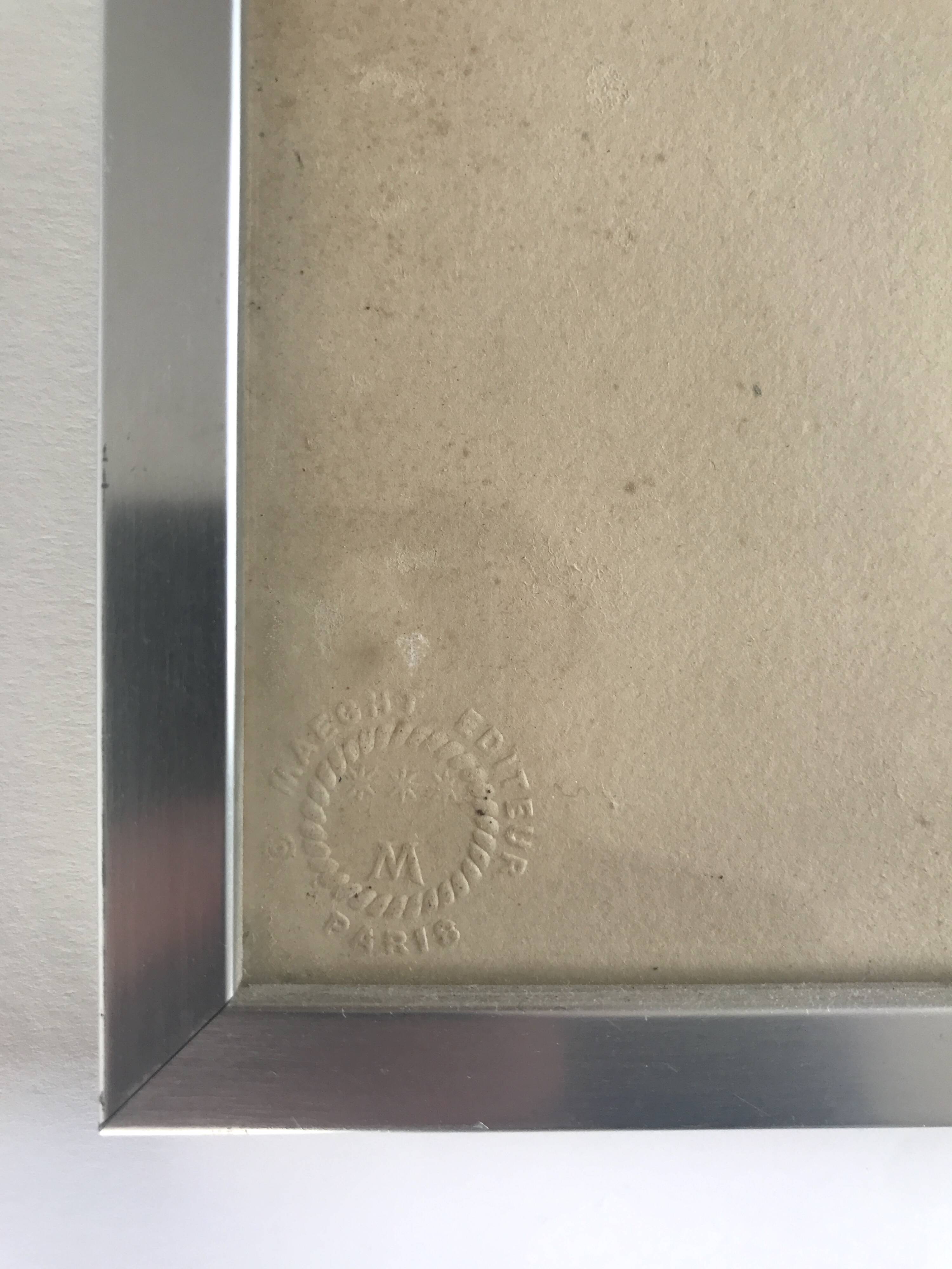 Jean bazaine, the swimmer, 1951. original aquatint signed in pencil