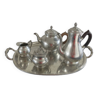 Pewter tea coffee service