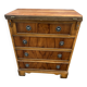 Small English chest of drawers with a folding top.