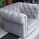 Chesterfield-style armchair