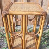 Petite table d'appoint en Rotin