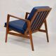 Chair by Stefan de Swarz-dzkie Fabryki Mebli, 1960 blue