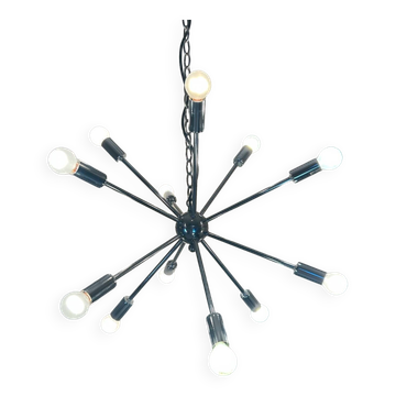 Sputnik chandelier Space Age design 70s